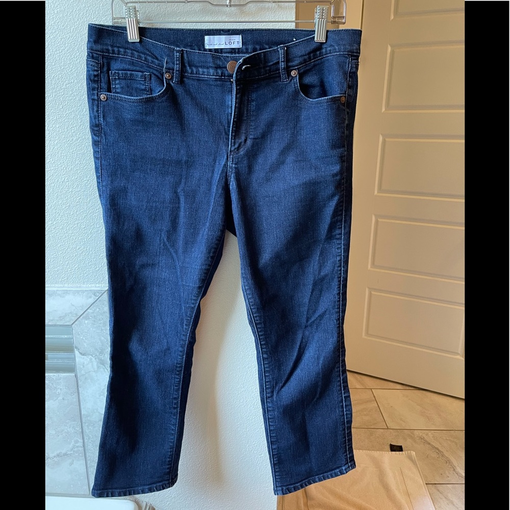Loft modern kick crop jeans